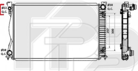 Радиатор охлаждения FPS fp 12 a124