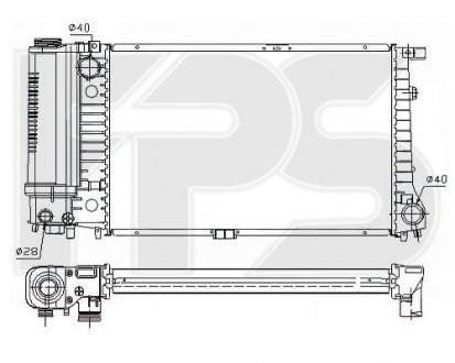 Радиатор охлаждения FPS fp 14 a24