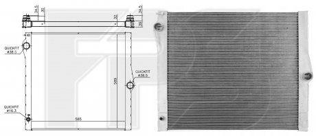 Радіатор охолодження BMW X5 FPS fp 14 a351