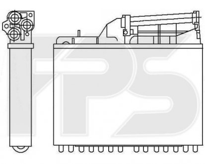 Радиатор печки BMW E34 FPS fp 14 n110