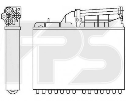 Радиатор печки FPS fp 14 n110