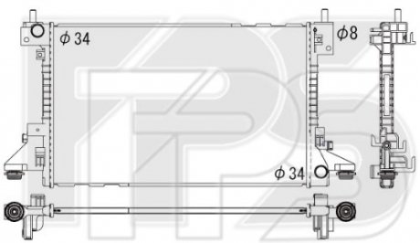 Радіатор охолодження FPS fp 17 a332
