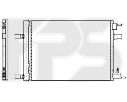 Конденсатор кондиціонера Opel Astra, Chevrolet Cruze, Opel Zafira FPS fp 17 k250