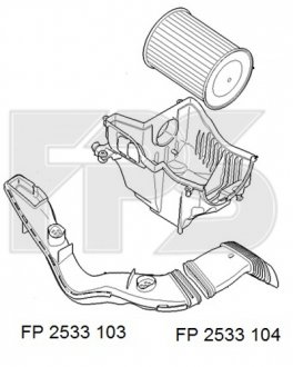 Купить Ремчастина пластикова Ford Focus FPS fp 2533 104 (фото1) подбор по VIN коду, цена 224 грн.