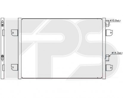 Конденсатор кондиционера Dacia Logan FPS fp 27 k166