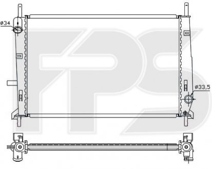 Радиатор охлаждения FPS fp 28 a162