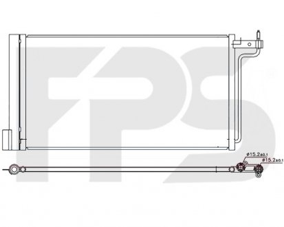 Конденсатор кондиционера Ford C-Max, Focus FPS fp 28 k800