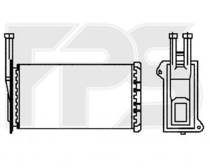 Радіатор пічки Ford Sierra, Scorpio, Escort FPS fp 28 n20