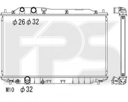 Радіатор охолодження Honda Civic FPS fp 30 a1395