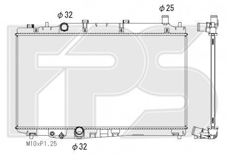 Радиатор охлаждения FPS fp 30 a814