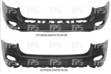 Купить Бампер Hyundai Santa Fe FPS fp 3216 950 (фото1) подбор по VIN коду, цена 2780 грн.