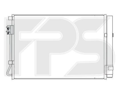 Конденсатор кондиционера Hyundai Veloster, KIA Rio, Hyundai Accent, I20 FPS fp 32 k269