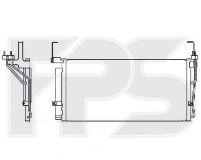 Конденсатор кондиционера Hyundai Santa Fe FPS fp 32 k294