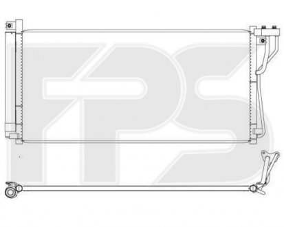 Конденсатор кондиционера Hyundai Sonata, KIA Magentis FPS fp 32 k511