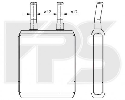 Радіатор пічки Hyundai Accent, Lantra FPS fp 32 n68
