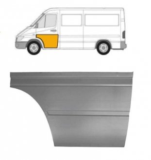 Ремчастина металева Mercedes W901, W902, W903, Volkswagen LT, Mercedes W904, Sprinter FPS fp 3546 123