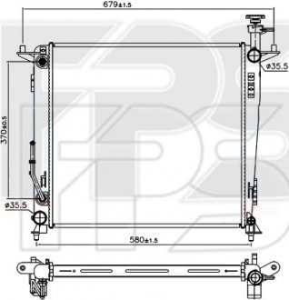 Радиатор охлаждения FPS fp 40 a397