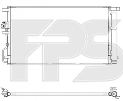 Конденсатор кондиционера Hyundai Tucson FPS fp 40 k379