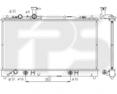 Радіатор охолодження Mazda 6 FPS fp 44 a1381