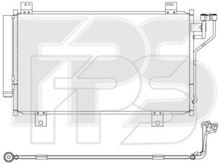 Конденсатор кондиціонера Mazda 3, 6 FPS fp 44 k263
