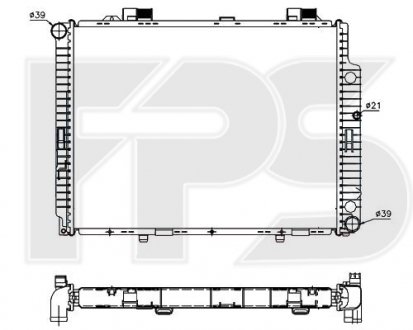 Радиатор охлаждения FPS fp 46 a1003