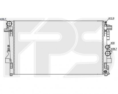 Купить Радиатор охлаждения Mercedes Vito FPS fp 46 a16 (фото1) подбор по VIN коду, цена 2241 грн.