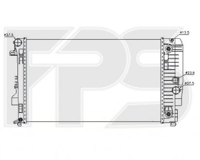 Радіатор охолодження Mercedes Vito FPS fp 46 a77