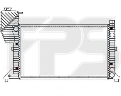 Купити Радіатор охолодження Mercedes W901, W902, W903, W904 FPS fp 46 a793 (фото1) підбір по VIN коду, ціна 3045 грн.