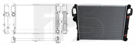Радіатор охолодження Mercedes W221, C216 FPS fp 46 a958