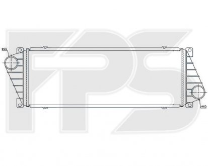 Радиатор наддува Mercedes W901, W902, W903, Volkswagen LT, Mercedes W904, Sprinter FPS fp 46 t36