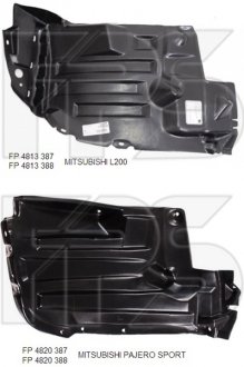 Підкрилок пластиковий FPS fp 4813 388