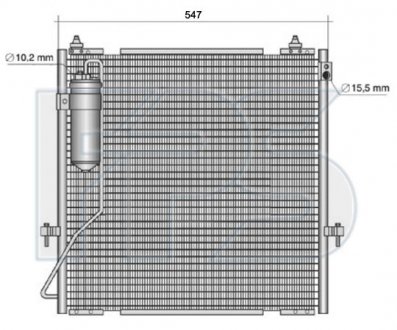 Конденсатор кондиционера Mitsubishi Pajero FPS fp 48 k463