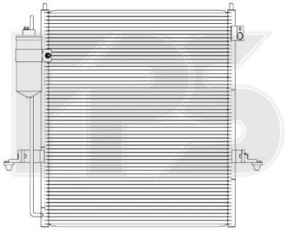Конденсатор кондиционера Mitsubishi L200 FPS fp 48 k494