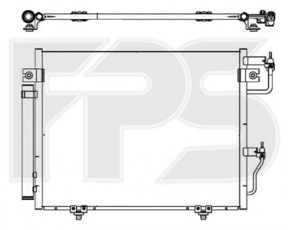 Конденсатор кондиционера Mitsubishi Pajero FPS fp 48 k50