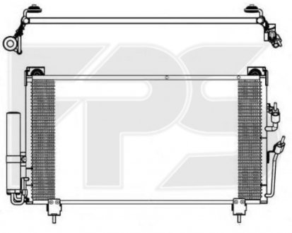 Конденсатор кондиціонера Mitsubishi Outlander FPS fp 48 k517