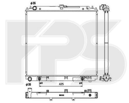 Радиатор охлаждения FPS fp 50 a1345