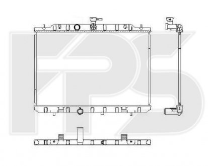 Купити Радіатор охолодження Nissan X-Trail FPS fp 50 a1446 (фото1) підбір по VIN коду, ціна 3262 грн.