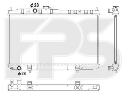 Радиатор охлаждения FPS fp 50 a336