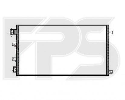 Купить Конденсатор кондиционера Nissan Qashqai FPS fp 50 k422 (фото1) подбор по VIN коду, цена 2919 грн.