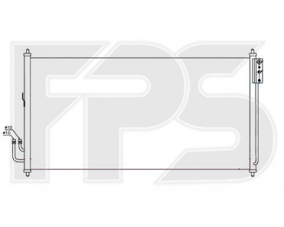 Конденсатор кондиціонера Nissan Murano FPS fp 50 k440