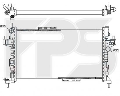Радіатор охолодження FPS fp 52 a1081