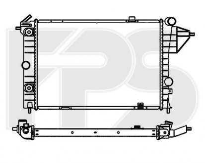 Купить Радиатор охлаждения Opel Vectra FPS fp 52 a285 (фото1) подбор по VIN коду, цена 1691 грн.