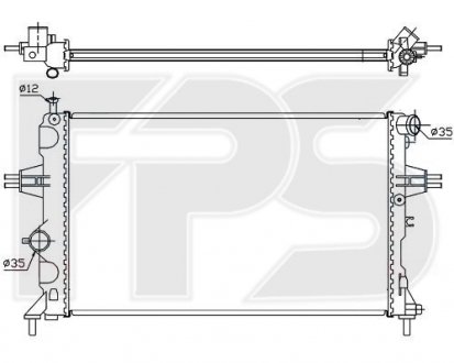 Радиатор охлаждения FPS fp 52 a288