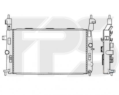 Купити Радіатор охолодження Opel Meriva FPS fp 52 a311 (фото1) підбір по VIN коду, ціна 2192 грн.