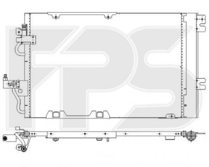 Купити Конденсатор кондиціонера Opel Astra, Zafira FPS fp 52 k130 (фото1) підбір по VIN коду, ціна 2805 грн.