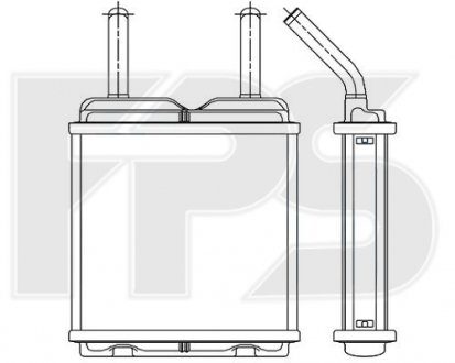 Радиатор печки FPS fp 52 n35