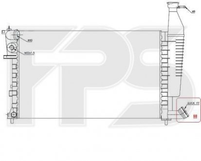 Радиатор охлаждения Citroen Berlingo, Peugeot Partner FPS fp 54 a1122
