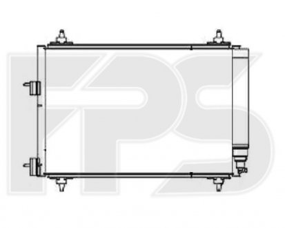 Купити Конденсатор кондиціонера Peugeot 307 FPS fp 54 k145 (фото1) підбір по VIN коду, ціна 2345 грн.