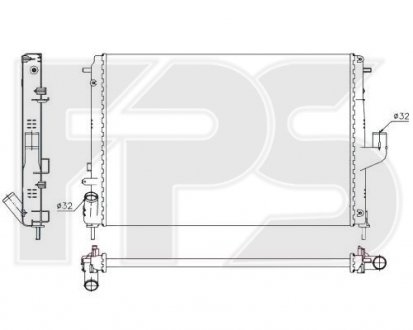 Радіатор охолодження FPS fp 56 a145
