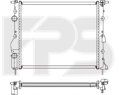 Радіатор охолодження Nissan Kubistar FPS fp 56 a370